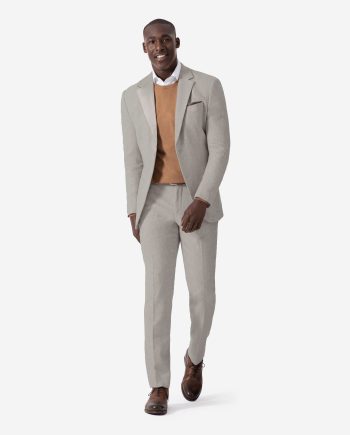 Beige Grey Suit